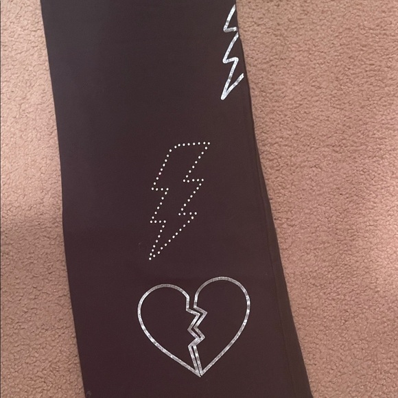 Pink Victoria’s Secret SweatBottoms with Star and Lightning Design - Picture 7 of 8